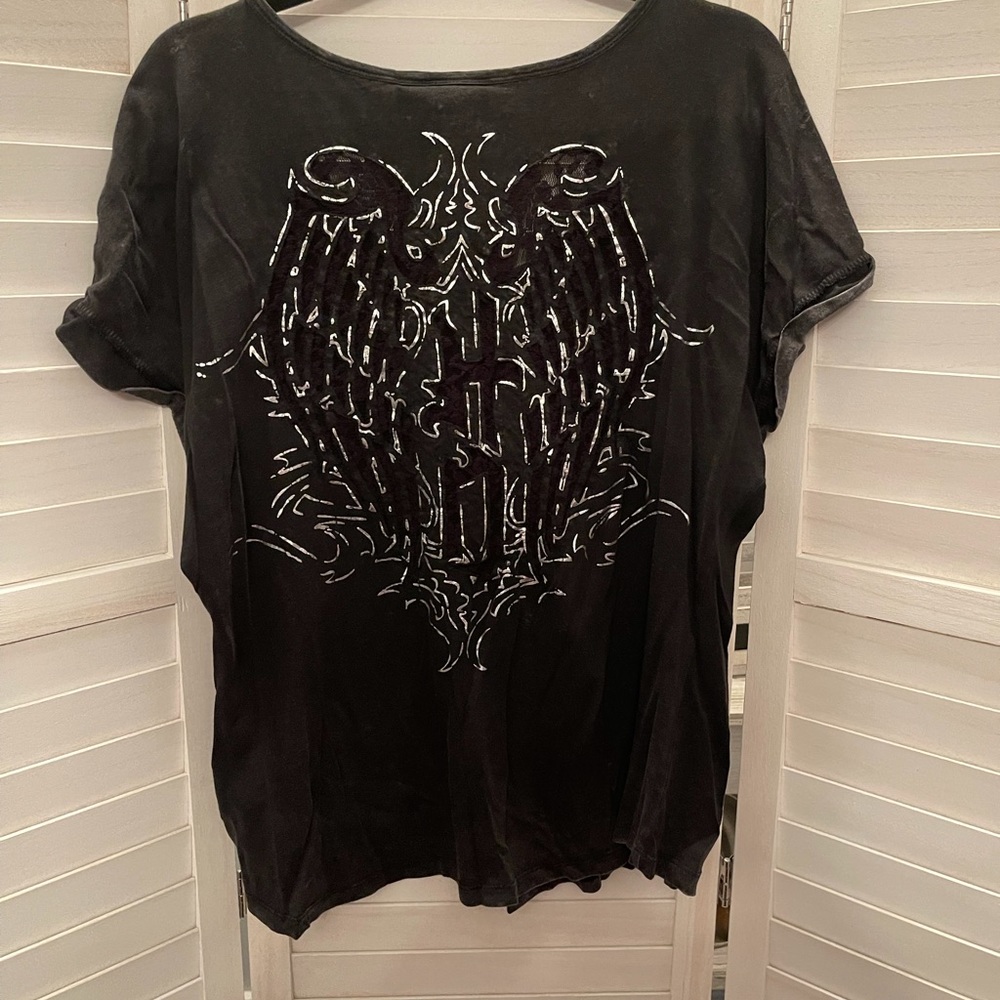 Harley Davidson grunge style top size XL